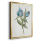 Blue Tulip Picks I - Modern Framed Canvas Print