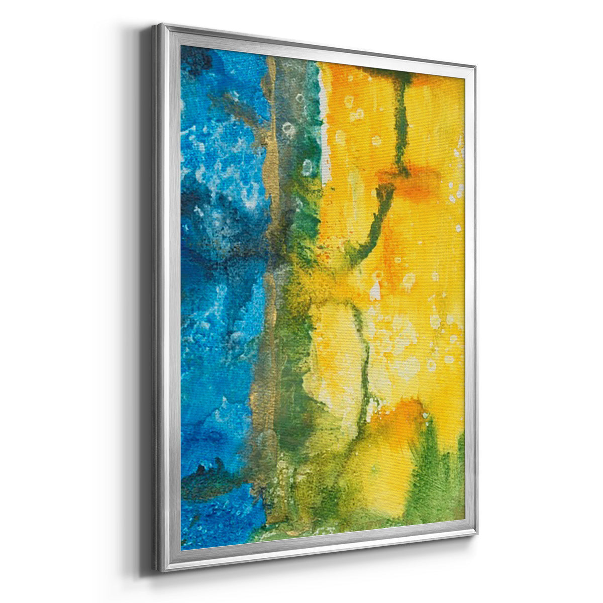 Aquatic Energy I - Modern Framed Canvas Print
