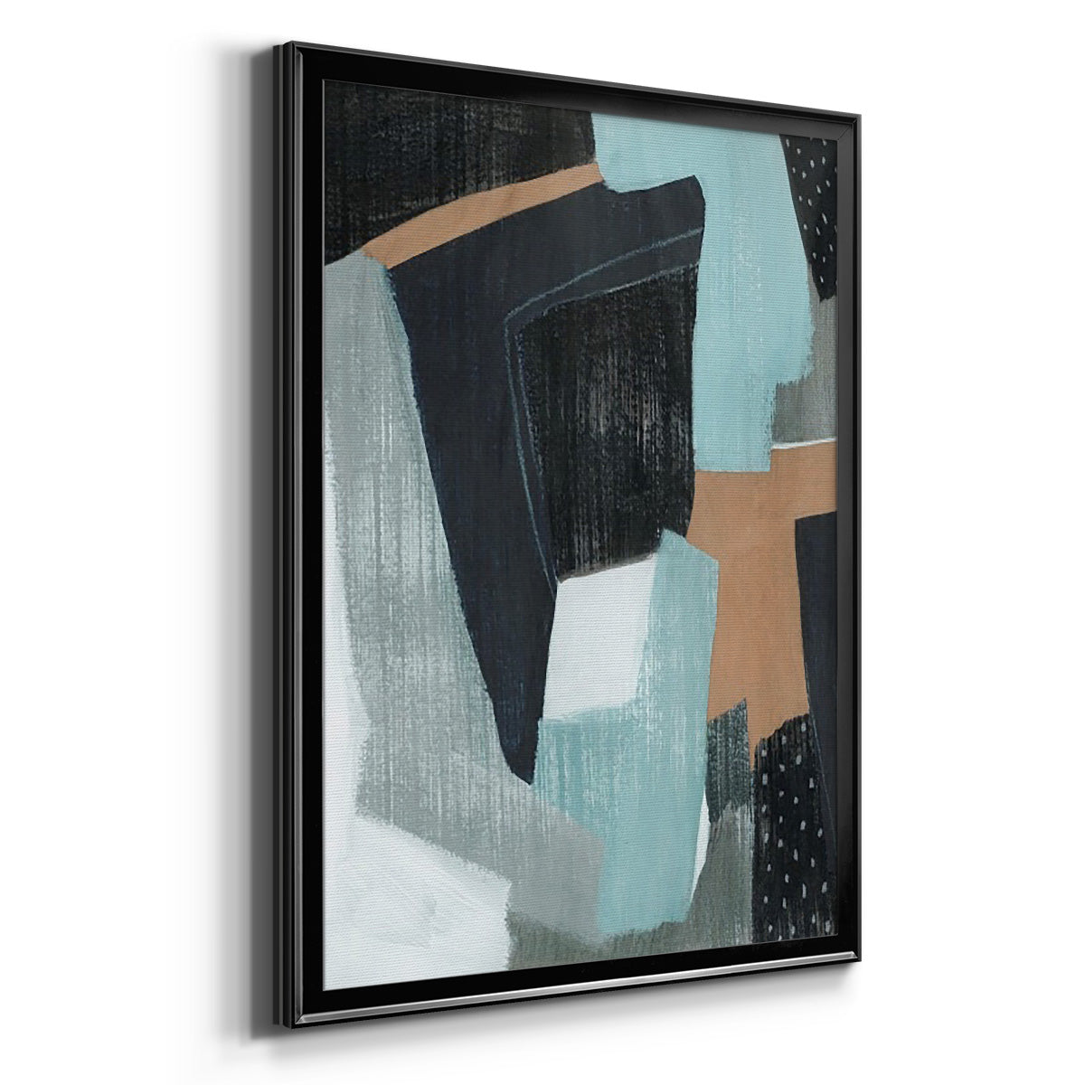 Tangerine Lagoon II - Modern Framed Canvas Print