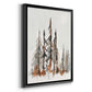 Rustic Evergreens II - Modern Framed Canvas Print