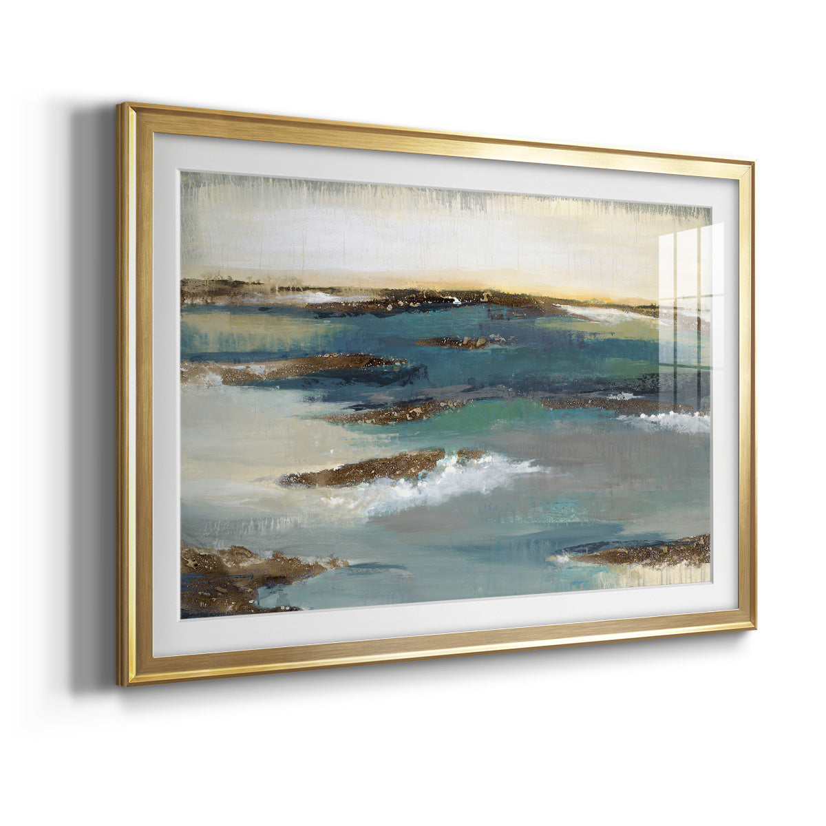 Coastal Bluffs - Modern Framed Art Print