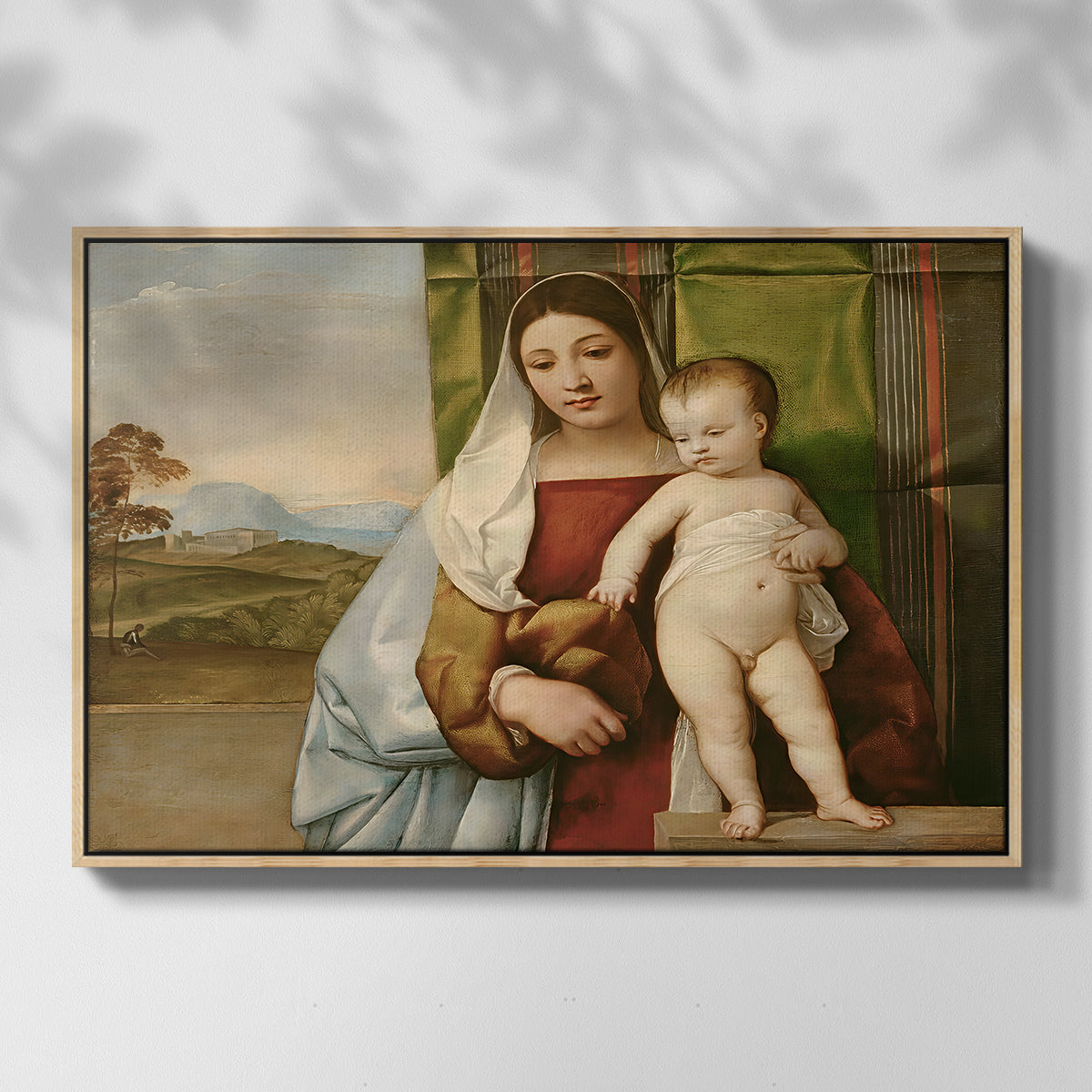The Gypsy Madonna (La Zingarella), c. 1510-1511 - Floater Framed Canvas Print