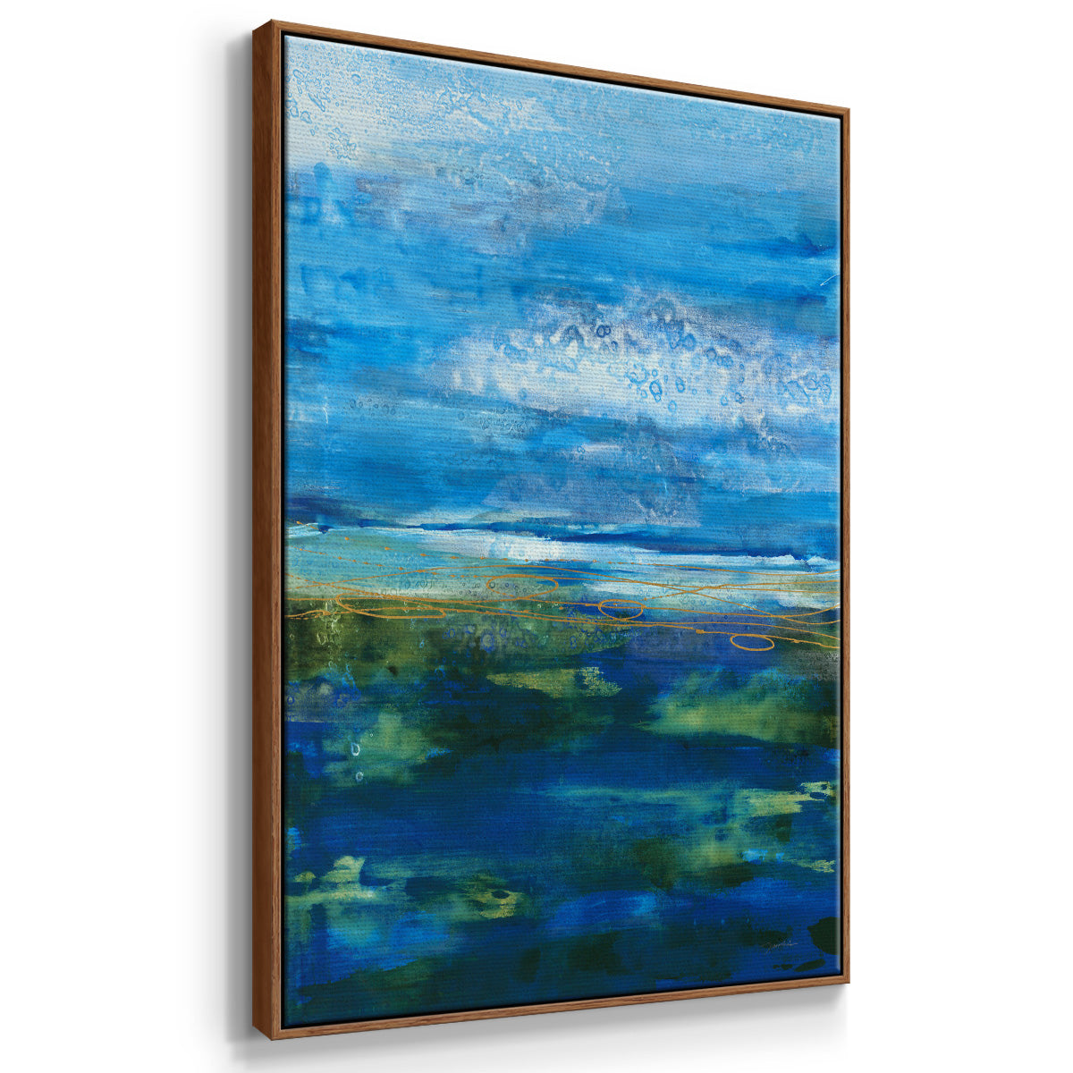 Island Groove - Framed Premium Gallery Wrapped Canvas L Frame - Ready to Hang