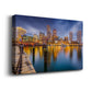 USA Harbor Skyline - Canvas Art Print