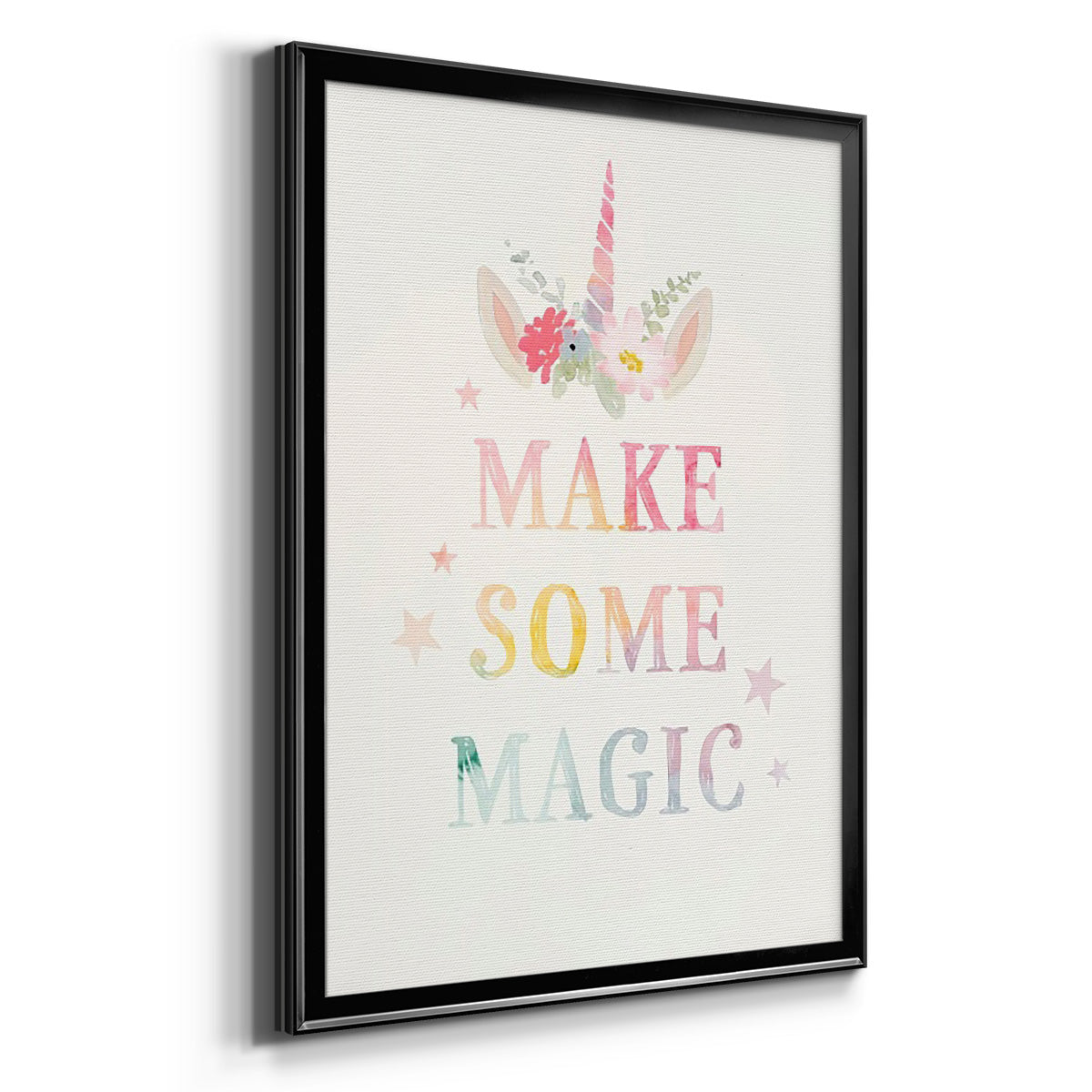 Sweet Unicorn IV - Modern Framed Canvas Print