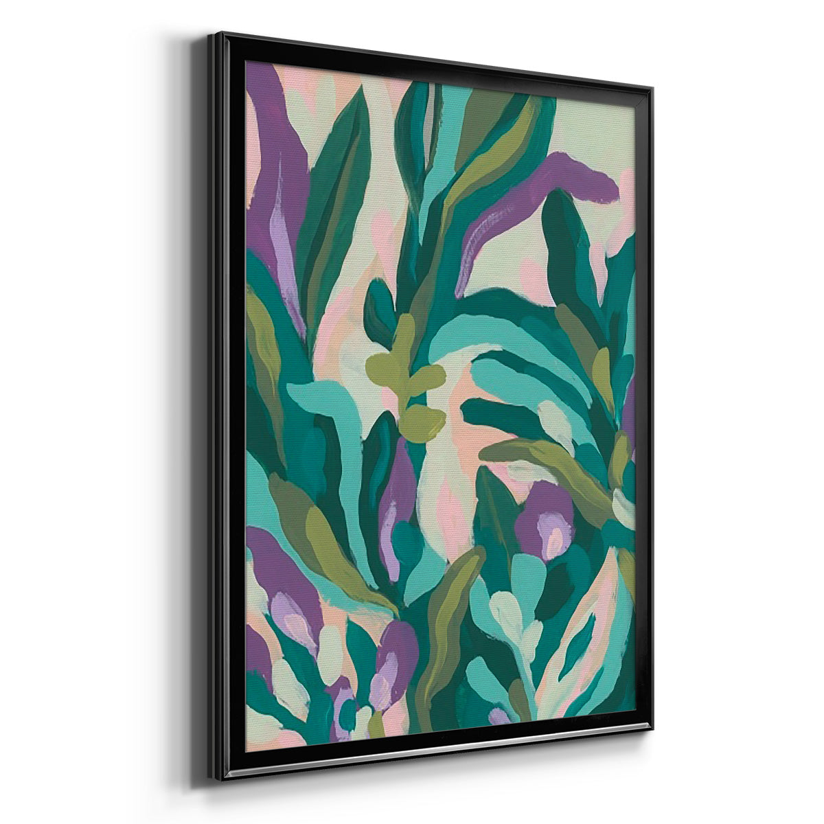 Jungle Wave II - Modern Framed Canvas Print