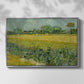 Field with Irises near Arles, 1888 - Floater Framed Canvas Print