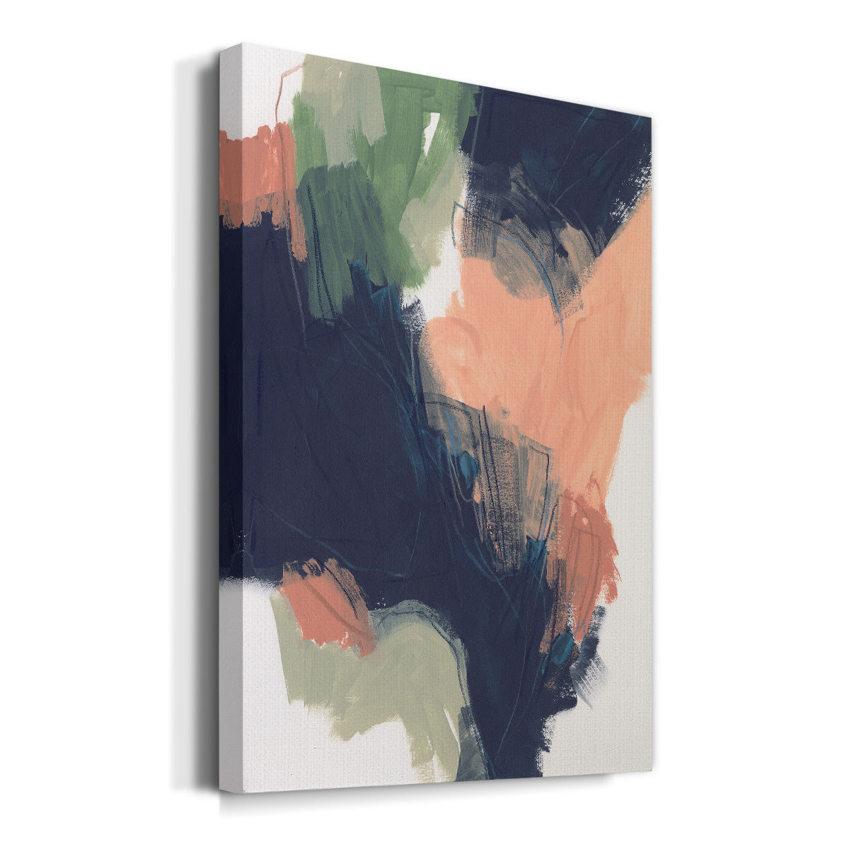 Indigo & Sienna Crescendo I Premium Gallery Wrapped Canvas - Ready to Hang