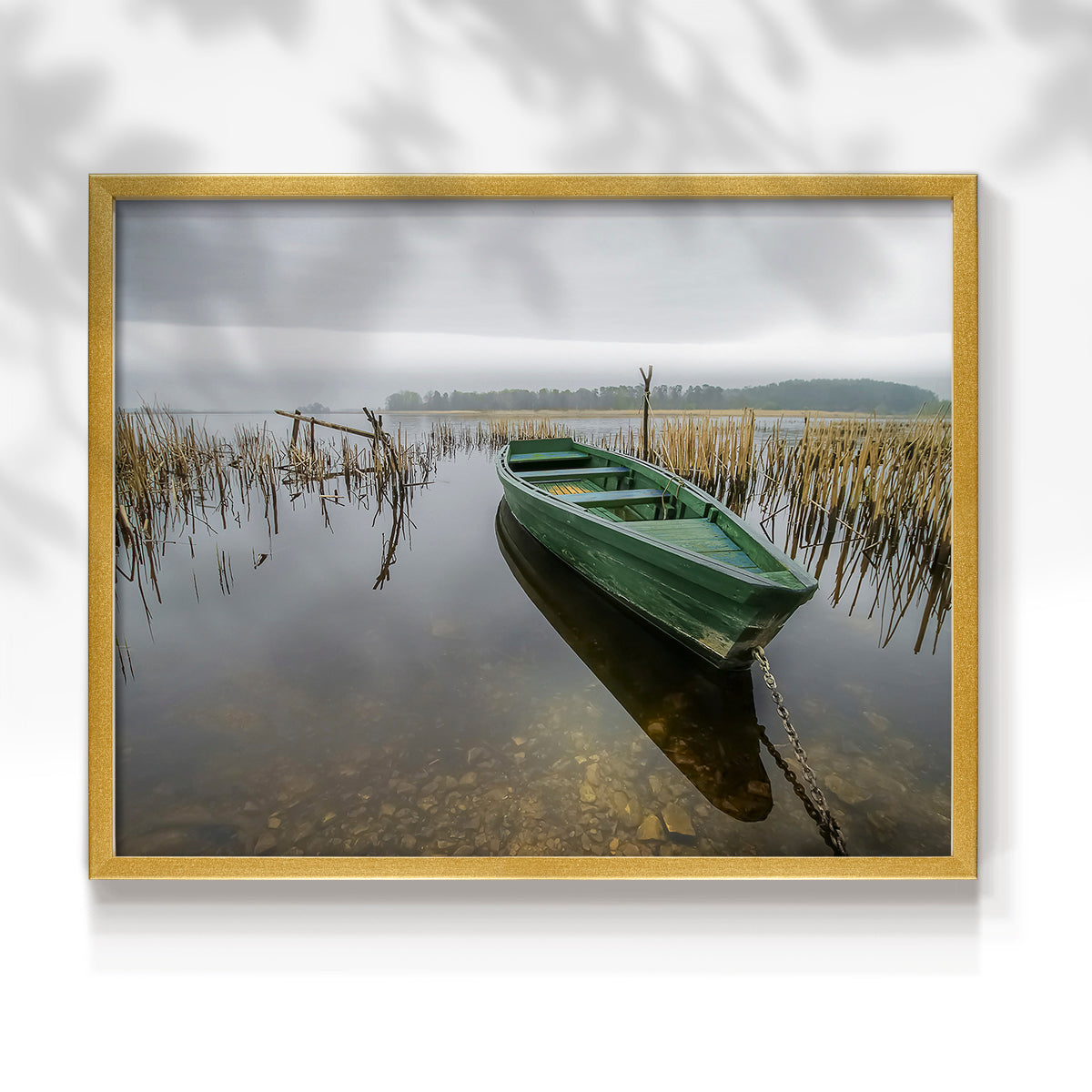 45429,boat,water,reeds,lake,nature,overcast,sky,tranquil,calm,greenery,afternoon,reflection,tethered,landscape,serenity,outdoor,fishing,solitude,stillness,peaceful,horizon,shoreline,environment,natural,scenery,rustic,cozy,wildlife,moored,setting,dock,pond,weather,rural,atmosphere,beauty,aquatic,preserve,Re-stickable,Nautical & Beach