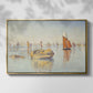 Concarneau, Quiet Morning, Opus 219, 1891 - Floater Framed Canvas Print