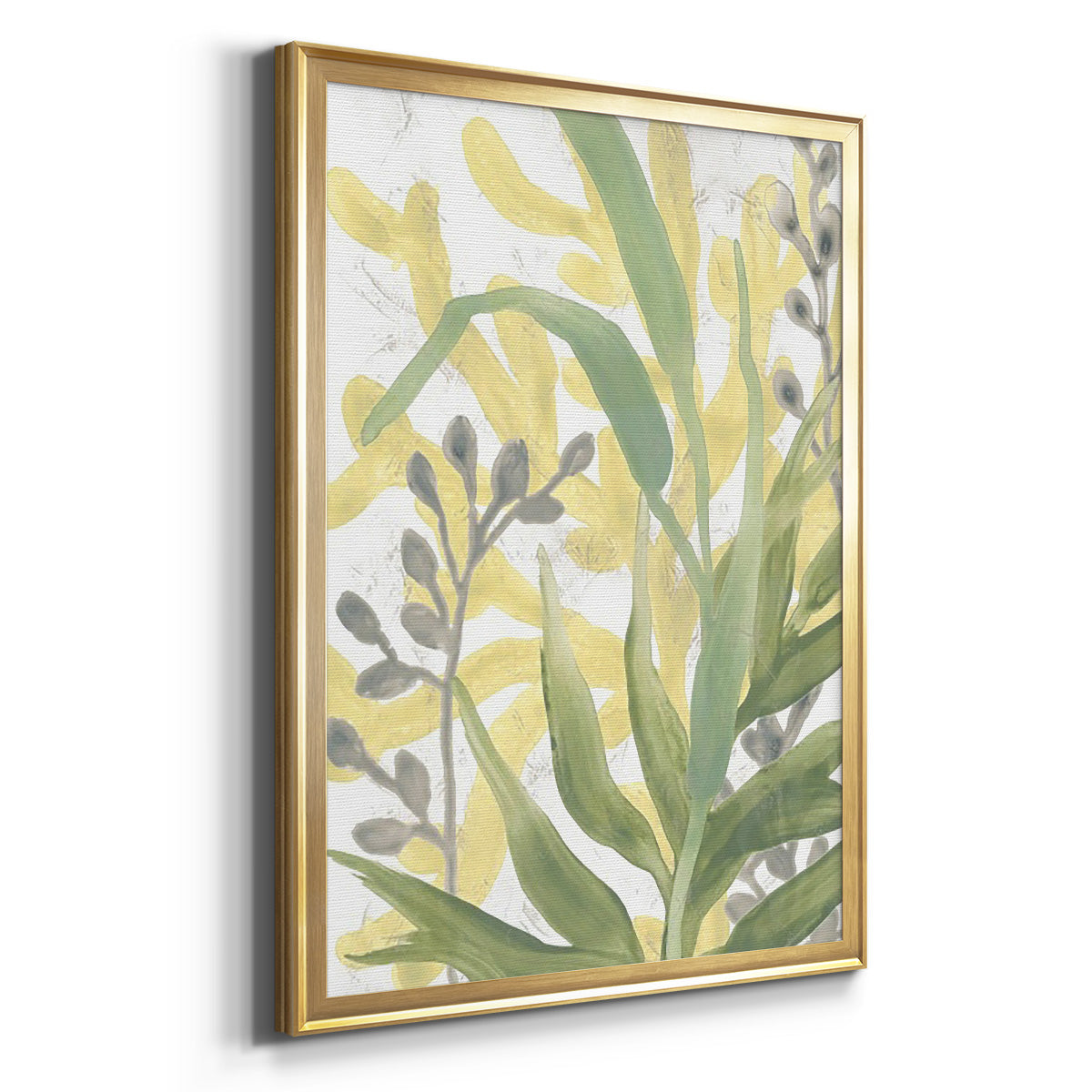 Sea Grass Fresco I - Modern Framed Canvas Print