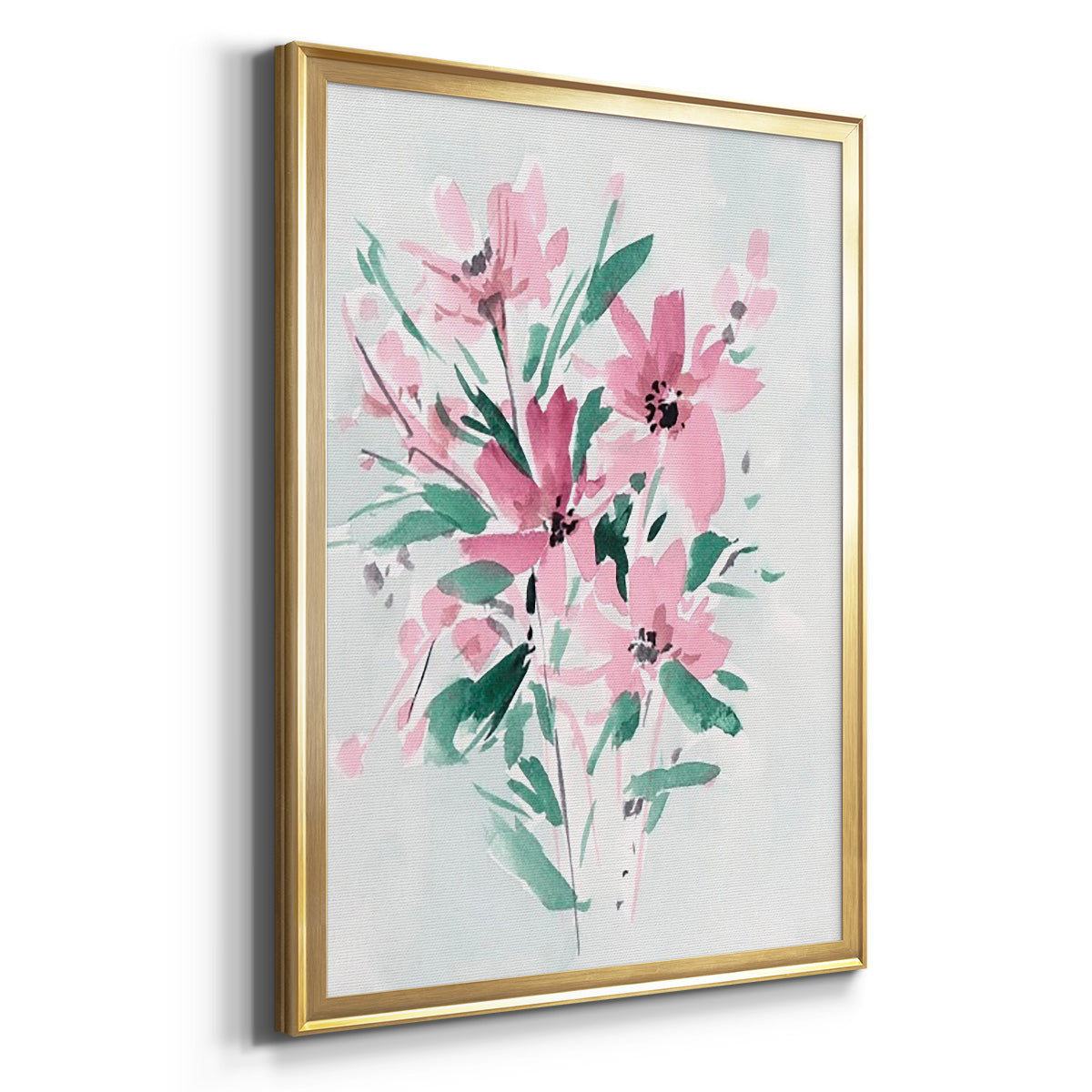 Posy Blooms IV - Modern Framed Canvas Print