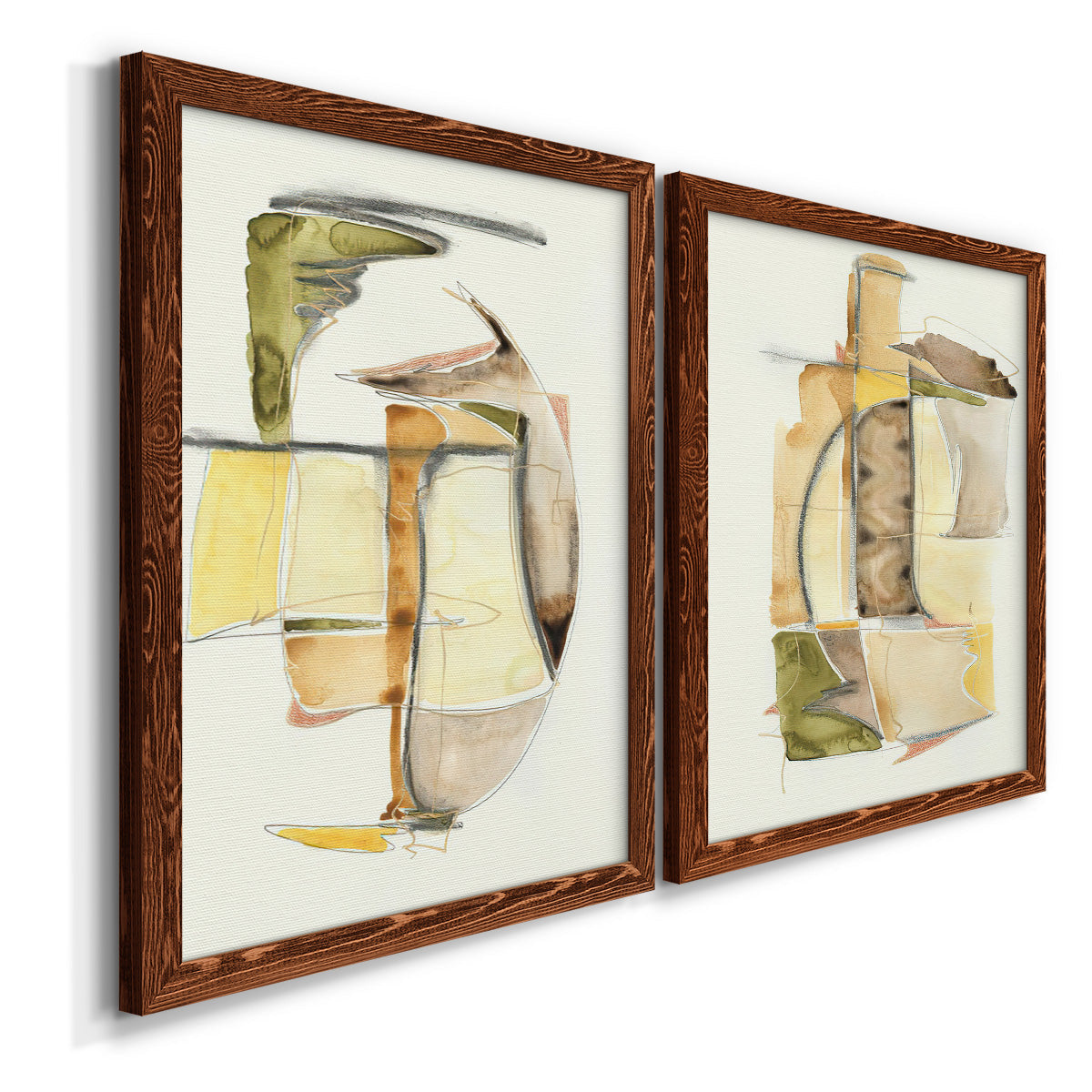 Brown Sugar I - Premium Framed Canvas 2 Piece Set - Ready to Hang