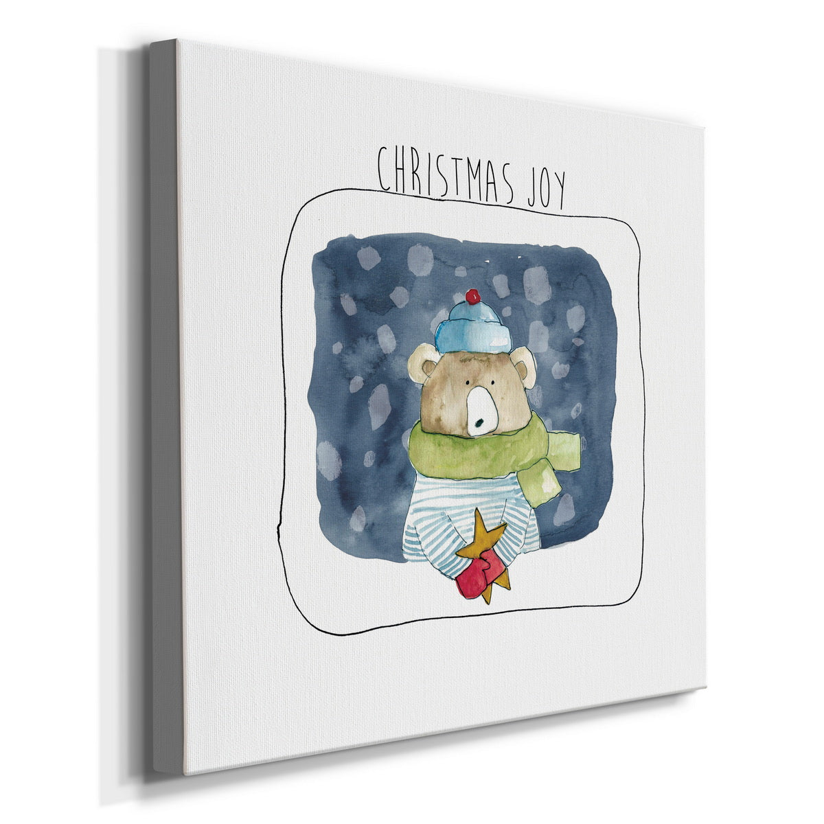 Christmas Bear-Premium Gallery Wrapped Canvas - Ready to Hang