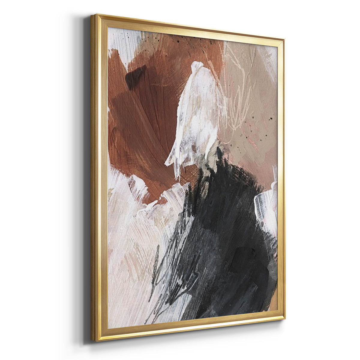 Unbleached Neutrals II - Modern Framed Canvas Print