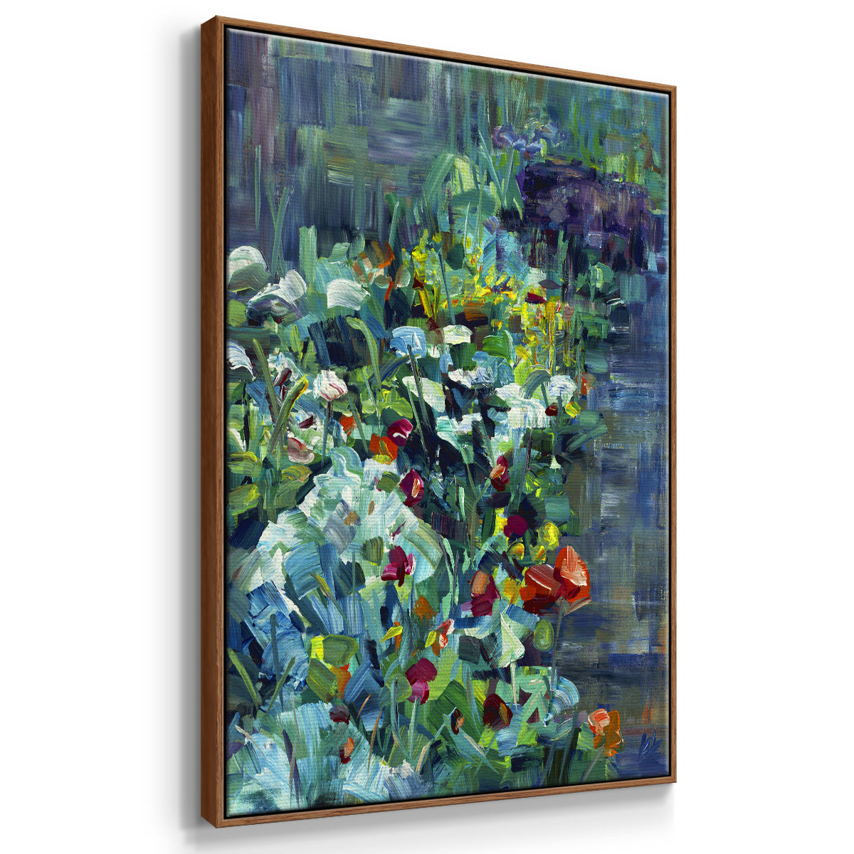 Lots of Love in the Garden - Framed Premium Gallery Wrapped Canvas L Frame - Ready to Hang