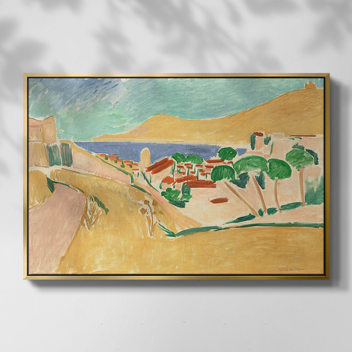 Collioure in August, c. 1911 - Floater Framed Canvas Print