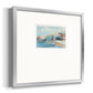 Turquoise Cliff Wall II Premium Framed Print Double Matboard