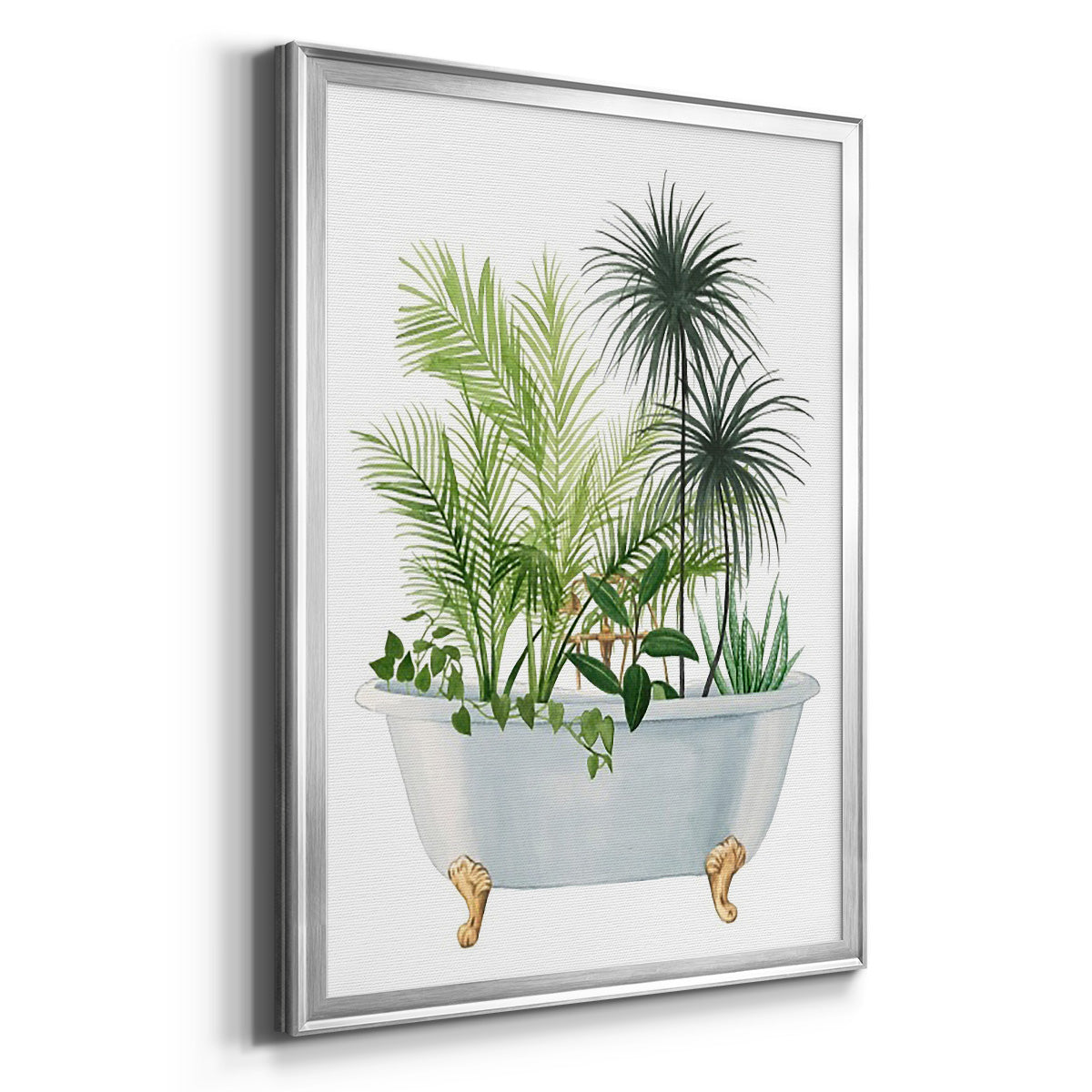 Plant Bath II - Modern Framed Canvas Print