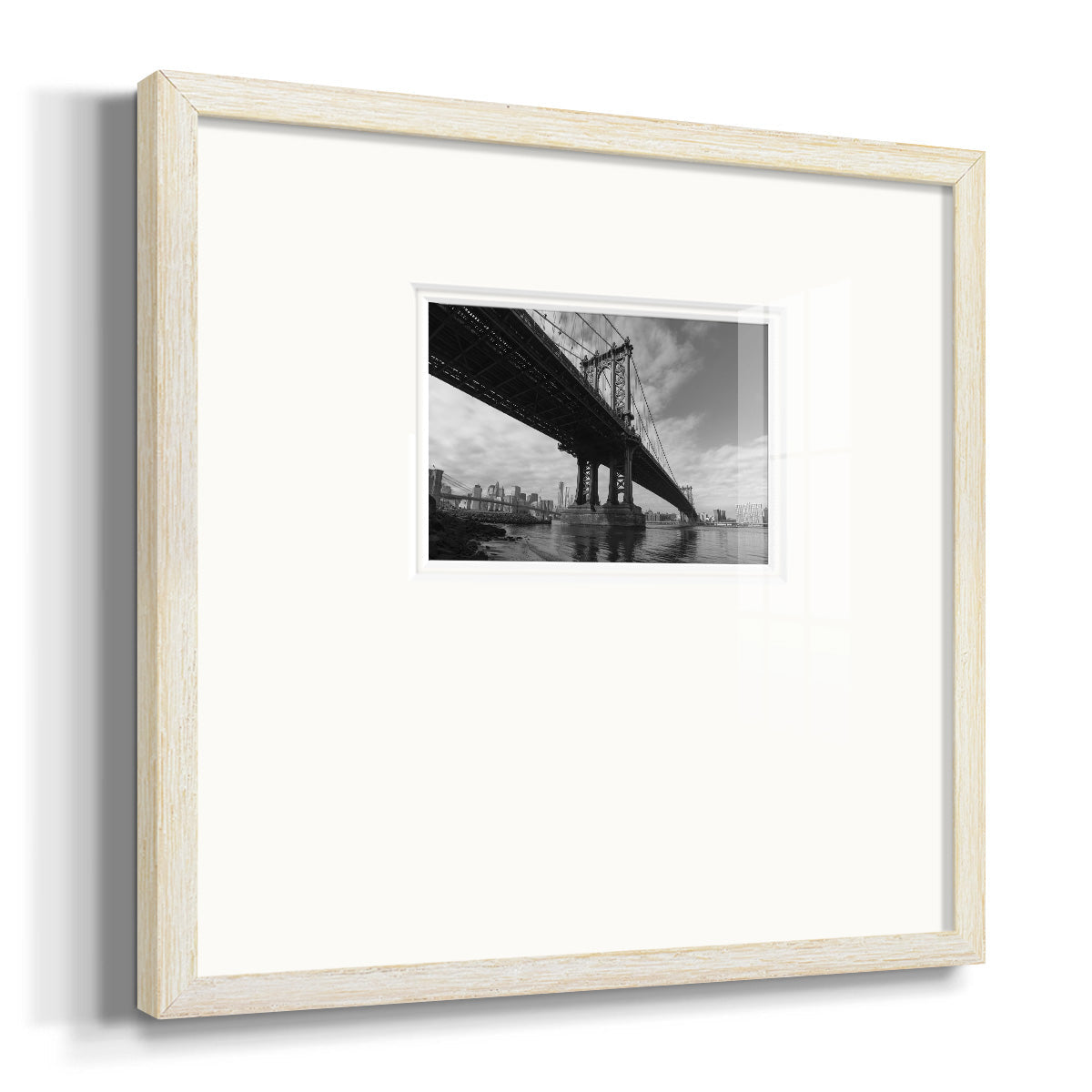 Manhattan Bridge Premium Framed Print Double Matboard