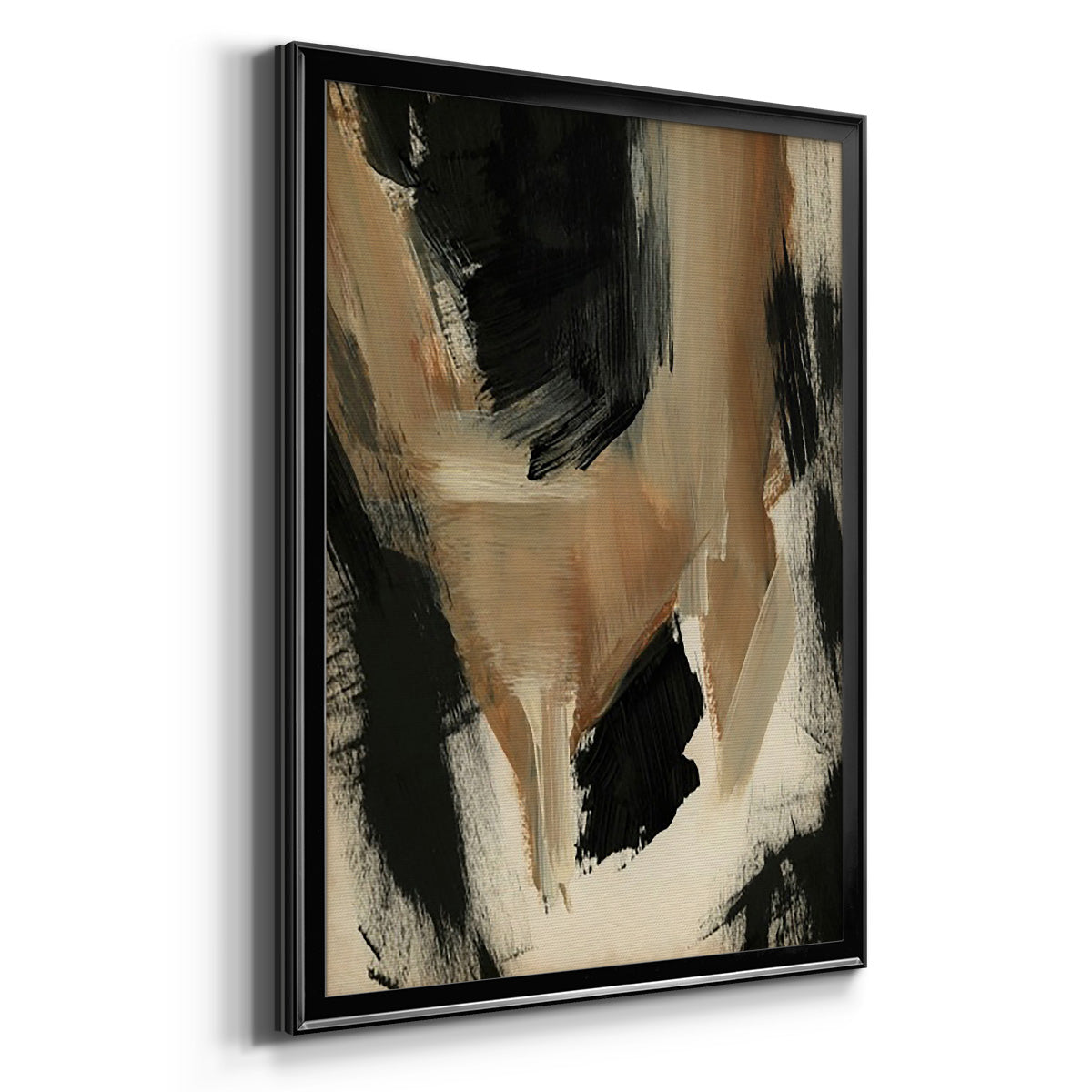 Baked Paintstrokes II - Modern Framed Canvas Print