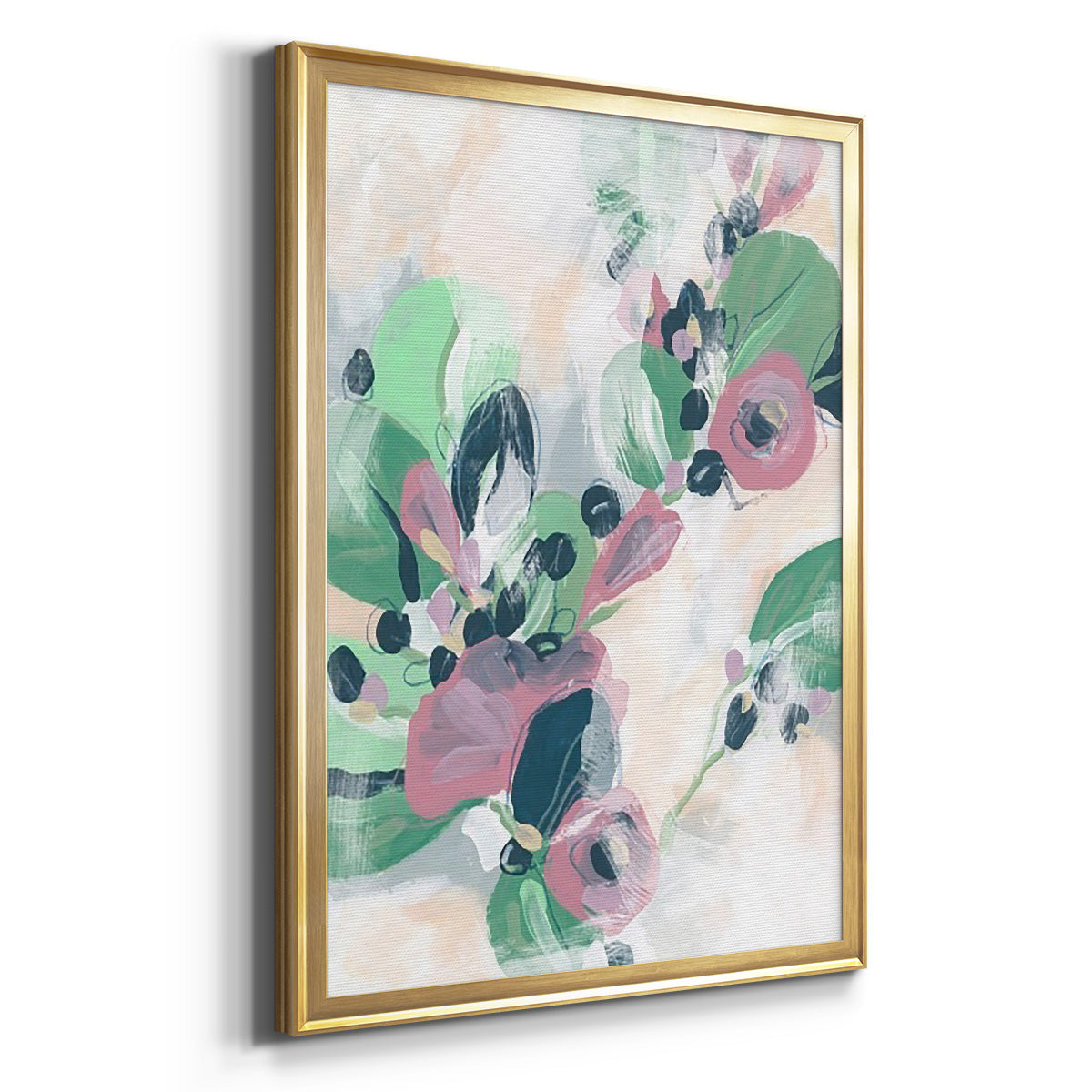 Tropical Branch Fresco II - Modern Framed Canvas Print