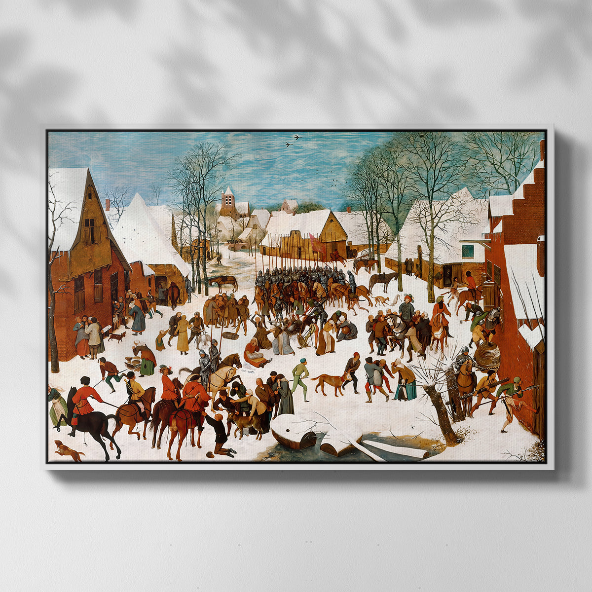 Massacre of the Innocents, c. 1565-1567 - Floater Framed Canvas Print