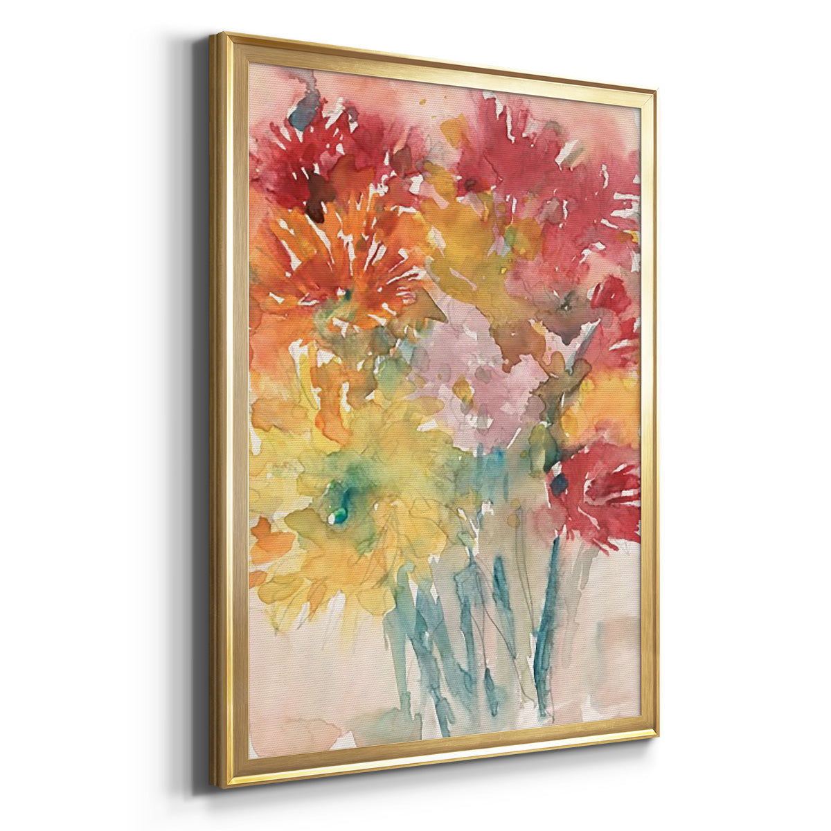 Floral Treats I - Modern Framed Canvas Print