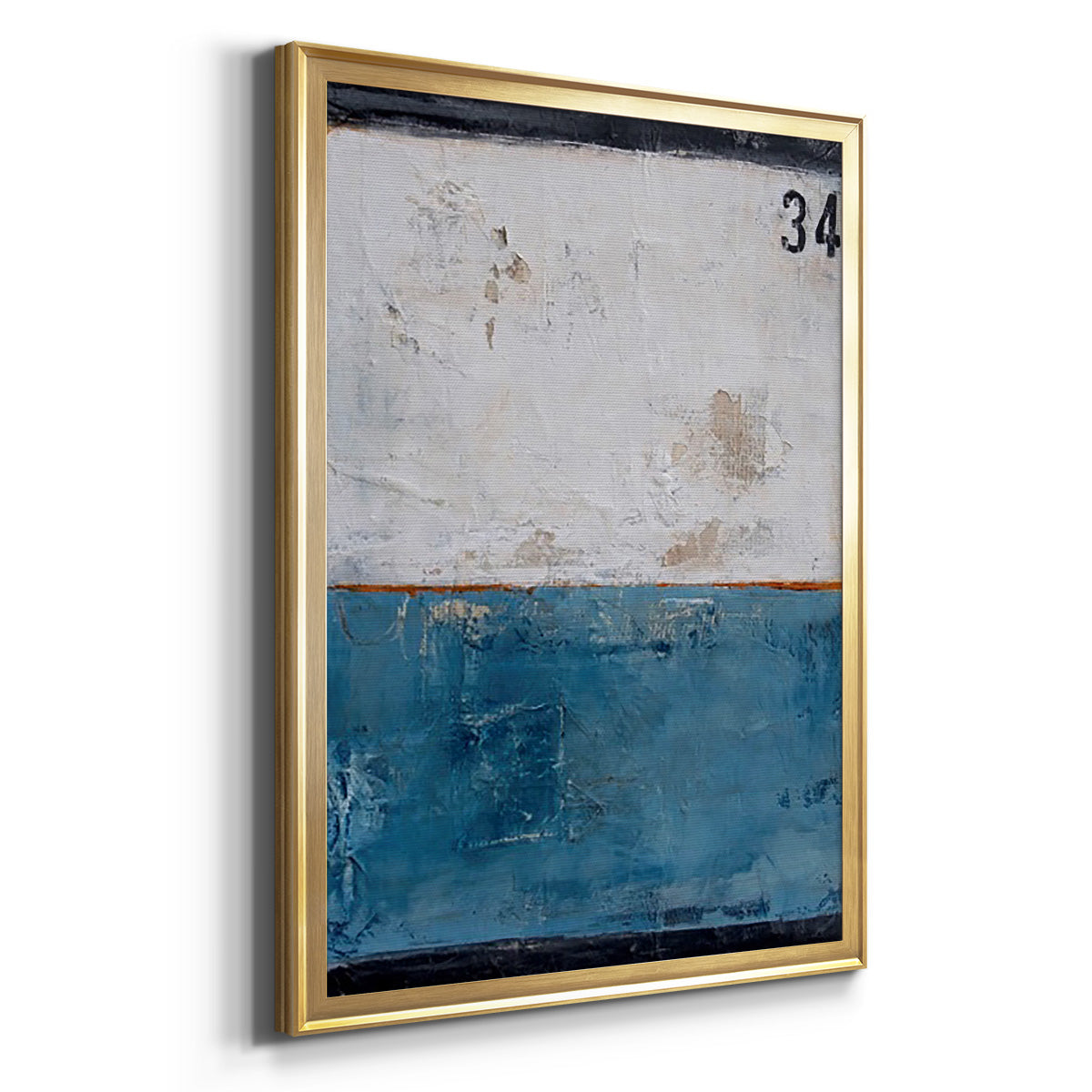 Take 34 - Modern Framed Canvas Print