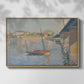 Le Clipper, Asnières, 1887 - Floater Framed Canvas Print