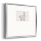 Floral Llama Premium Framed Print Double Matboard