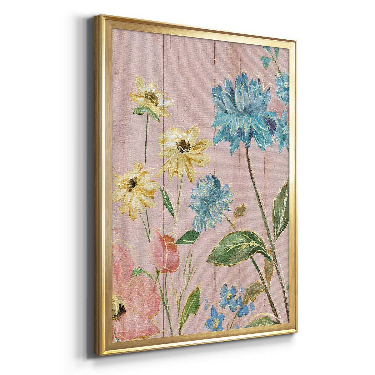 Wildflower Flutter IV - Modern Framed Canvas Print