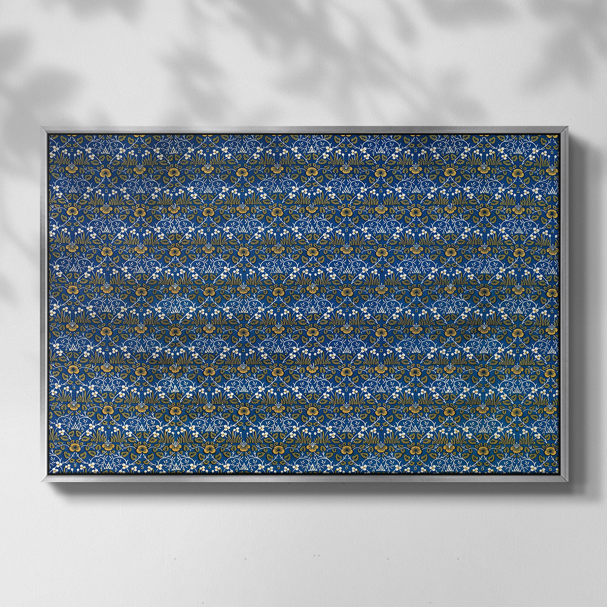Eyebright, Green and Yellow Design, c. 1883 - Floater Framed Canvas Print