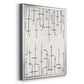 Vertical Arrangement I - Modern Framed Canvas Print