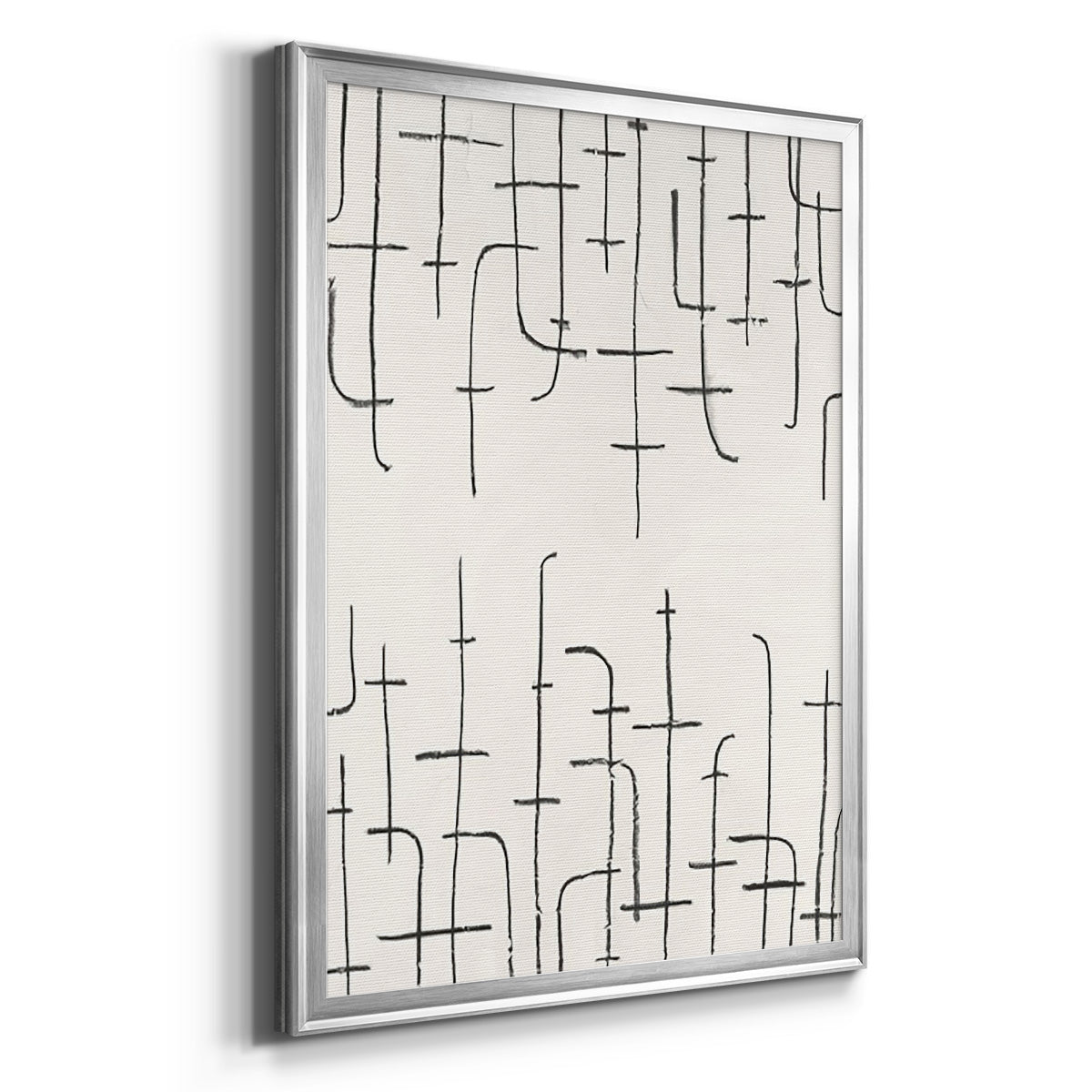 Vertical Arrangement I - Modern Framed Canvas Print