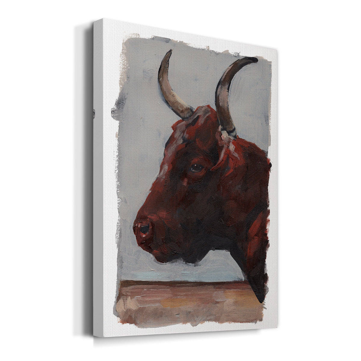 Cattle View I Premium Gallery Wrapped Canvas - Ready to Hang