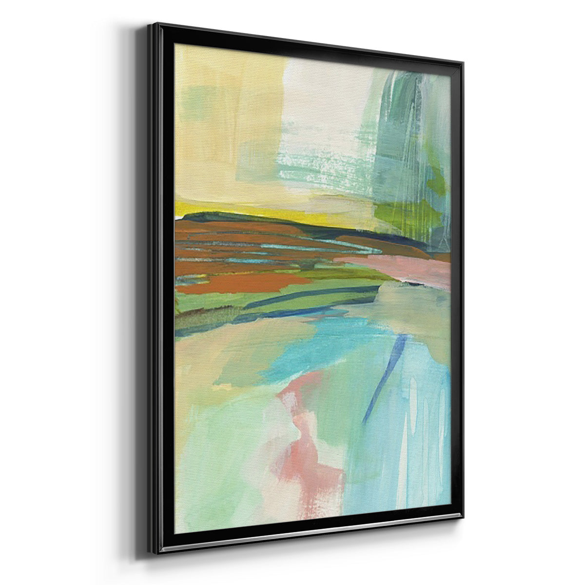 Radiant Horizon IV - Modern Framed Canvas Print