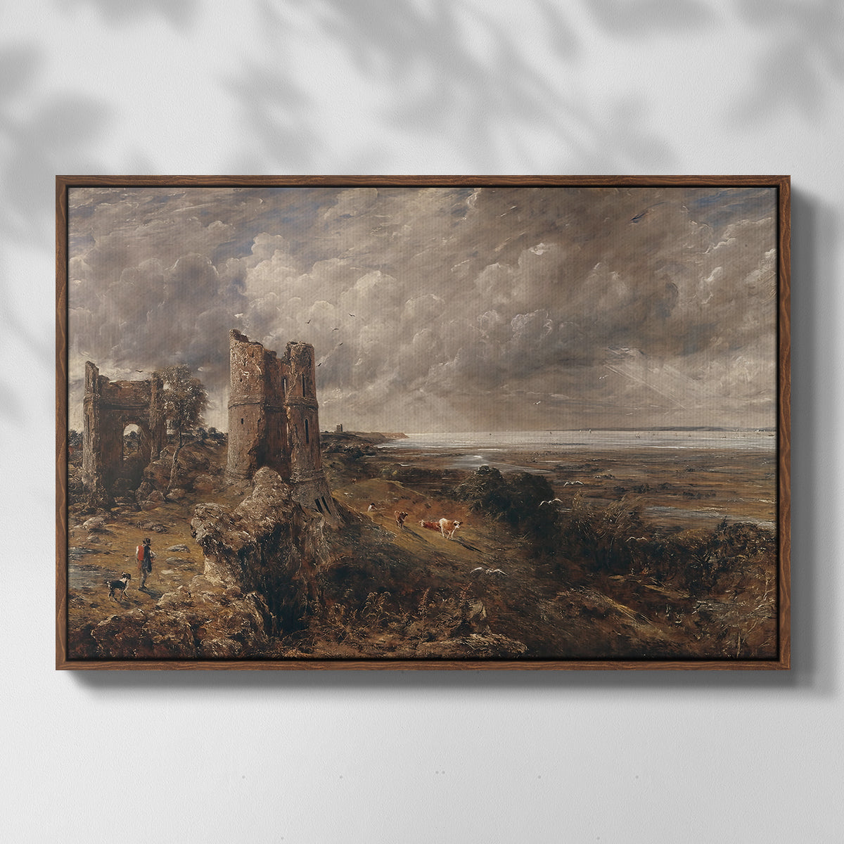 Hadleigh Castle, Mouth of Thames, c. 1829 - Floater Framed Canvas Print