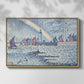 Entrance to the Port of Honfleur, 1899 - Floater Framed Canvas Print