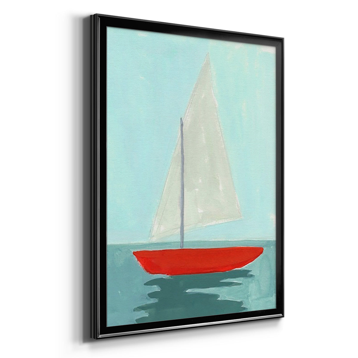 Small Sail II - Modern Framed Canvas Print