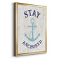 Stay Anchored - Modern Framed Canvas Print