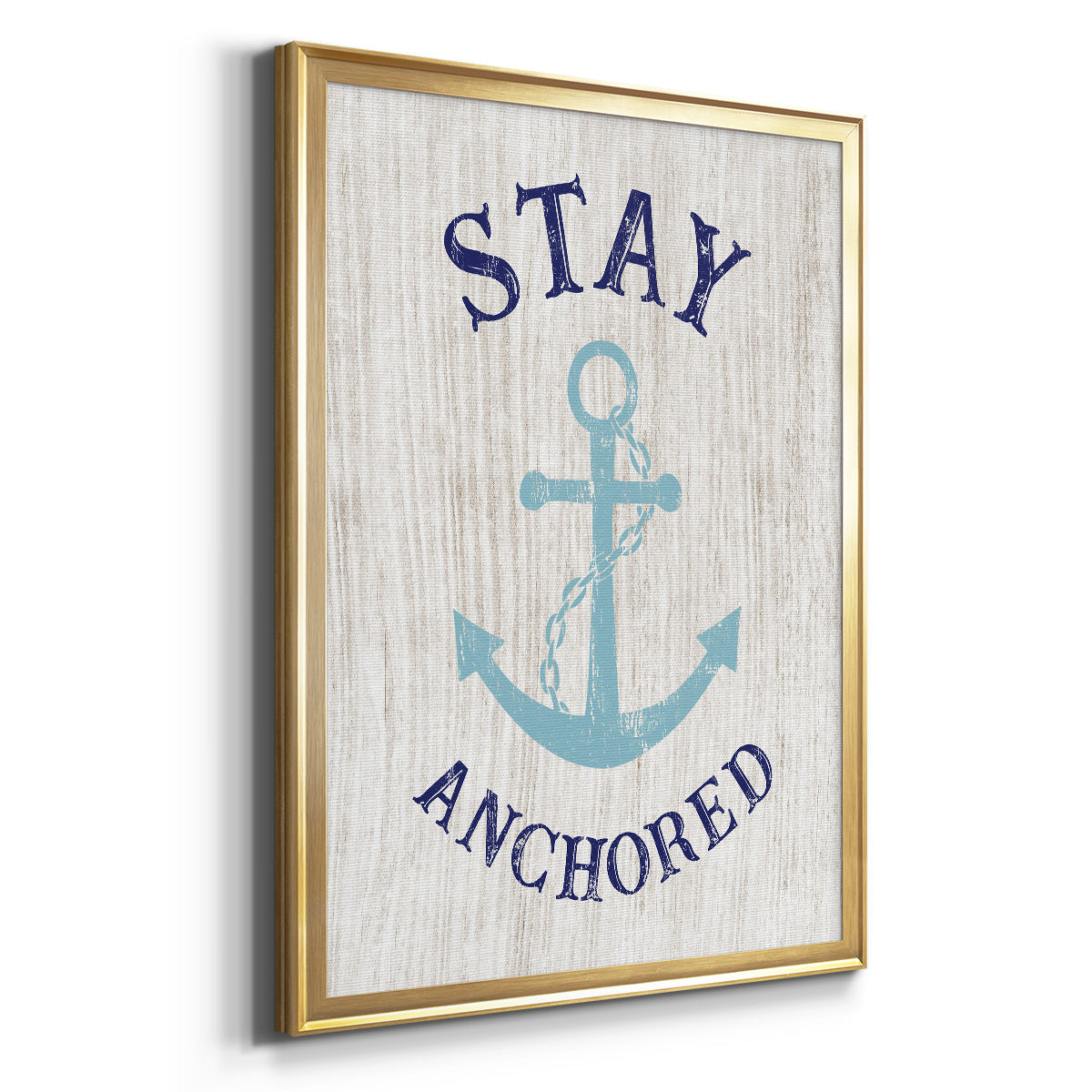 Stay Anchored - Modern Framed Canvas Print