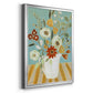 Joyful Blossoms I - Modern Framed Canvas Print