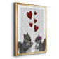 Squirrel Love - Modern Framed Canvas Print