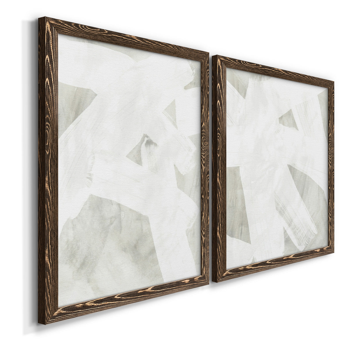 Stone Brush I - Premium Framed Canvas 2 Piece Set - Ready to Hang