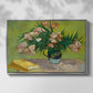 Vase with Oleanders and Books, 1888 - Floater Framed Canvas Print