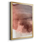 Red Ochre Abstract II - Modern Framed Canvas Print