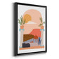 Paper Scene IV - Modern Framed Canvas Print