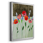 Poppy Party - Modern Framed Canvas Print
