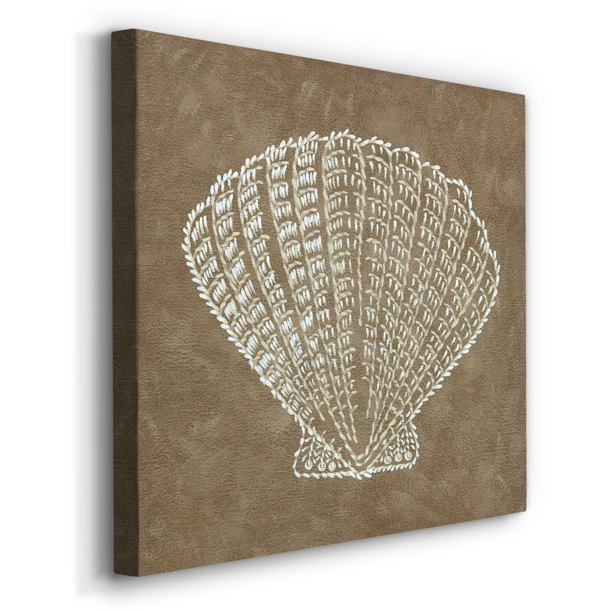 Embroidered Shells III - Canvas Art Print